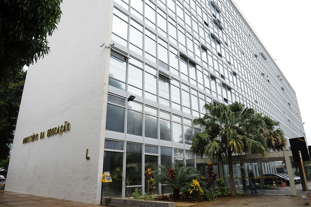 Fachada do prédio do MEC, em Brasília